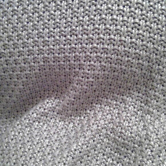 Moth by Anthropologie Grey Silver Metallic Sweater - M - Picture 4 of 5